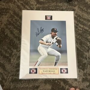 Wade Boggs autographed Boston Red Sox photo​